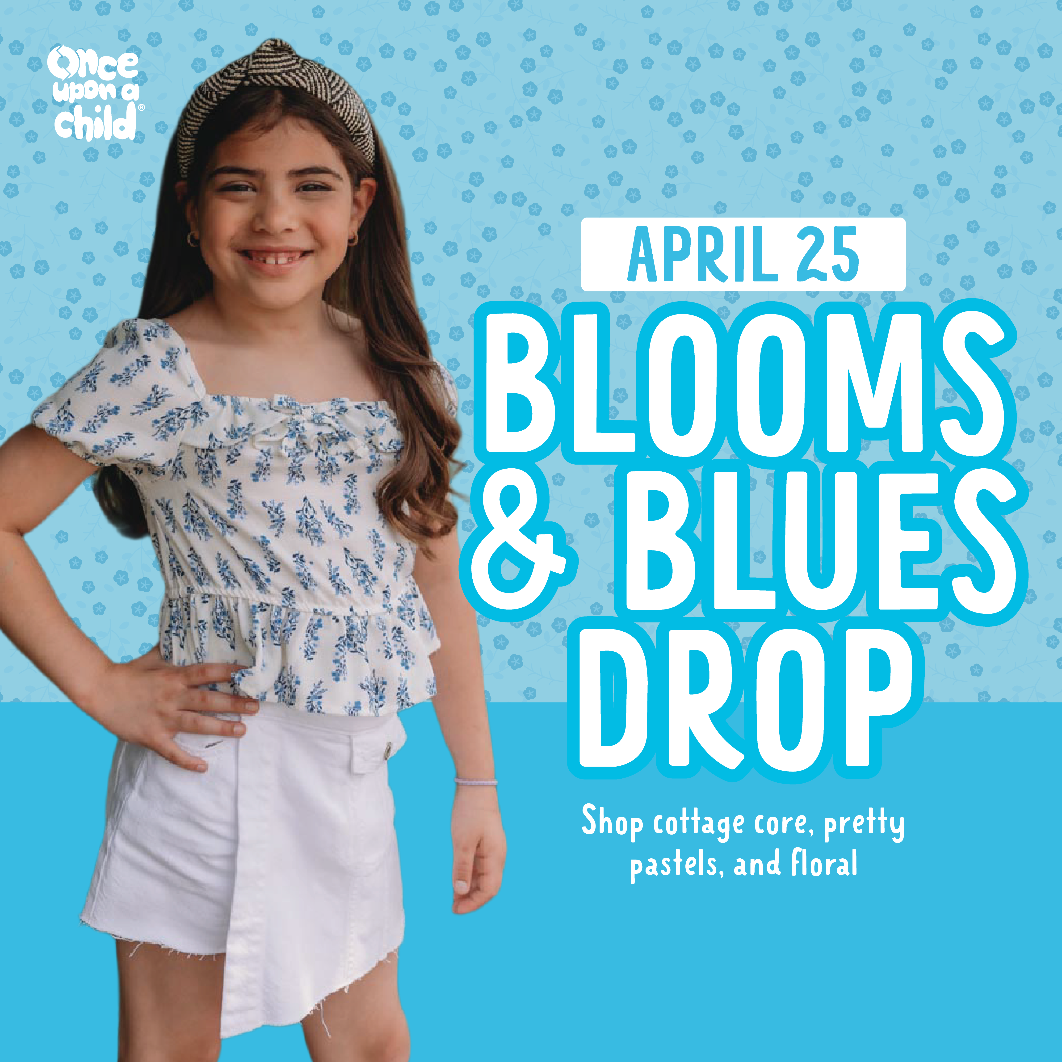 Once Upon a Child Canton is dropping BLOOMS AND BLUES on Saturday, April 25. Get pretty pastels, cottage core florals, and so many more amazing styles for spring. See you there!